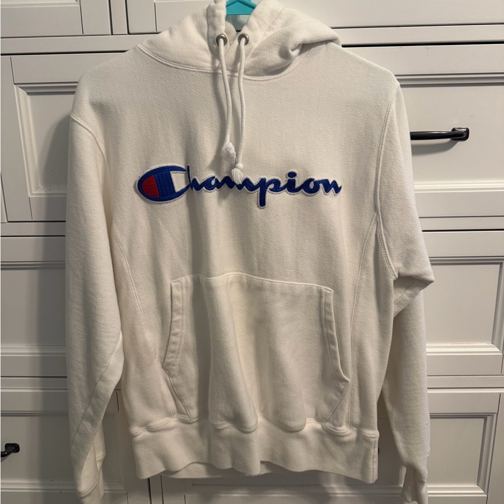 Champion white hoodie